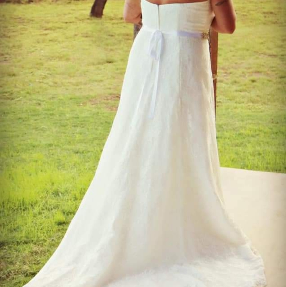 David's Bridal wedding gown